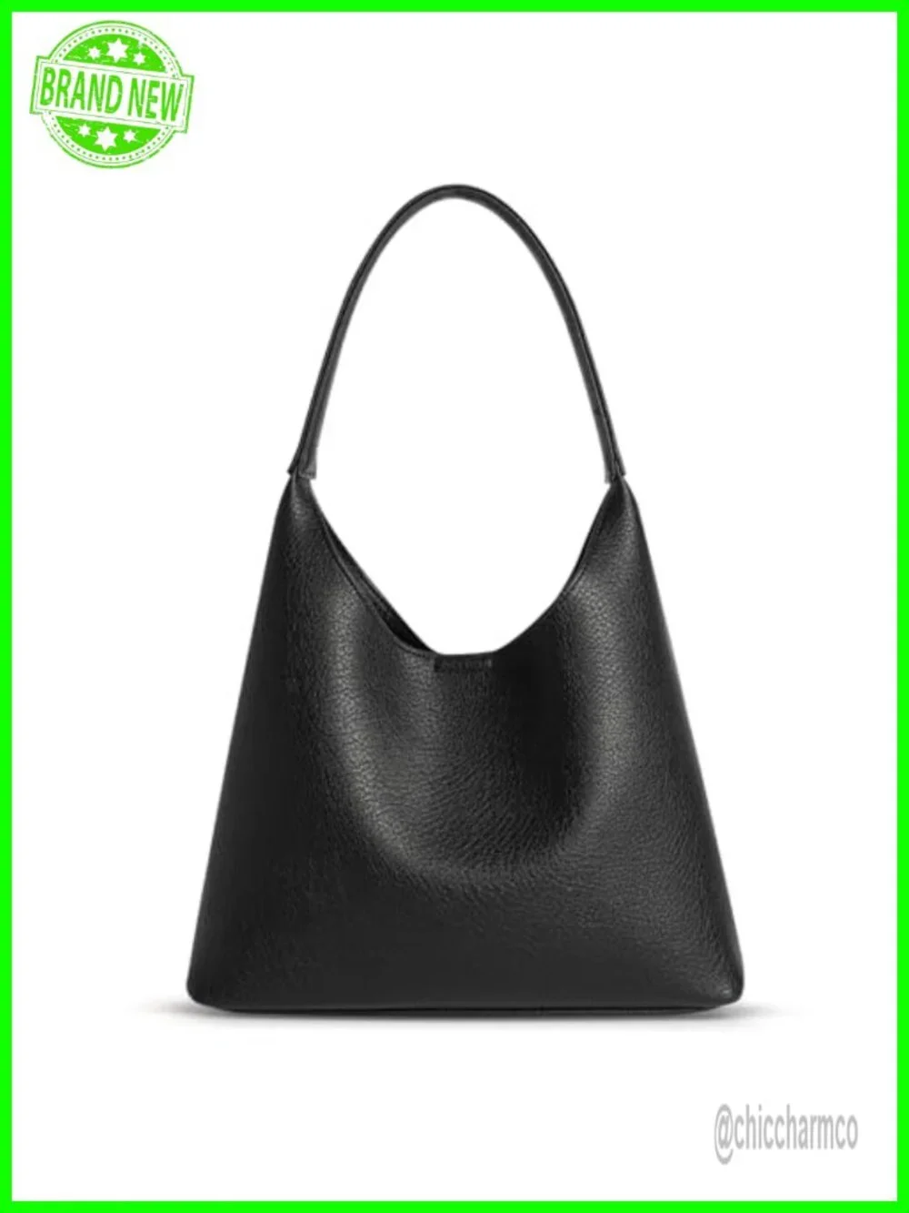Slouchy Hobo Shoulder Bag Vegan Leather Small Everyday Purse